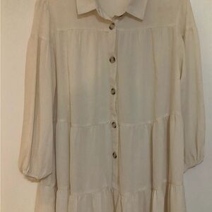 Cato Cream Midi Dress